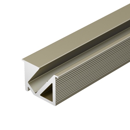 Алюминиевый профиль Arlight SL-BEVEL-H10-F14-2000 ANOD OLIVE GREY 038200