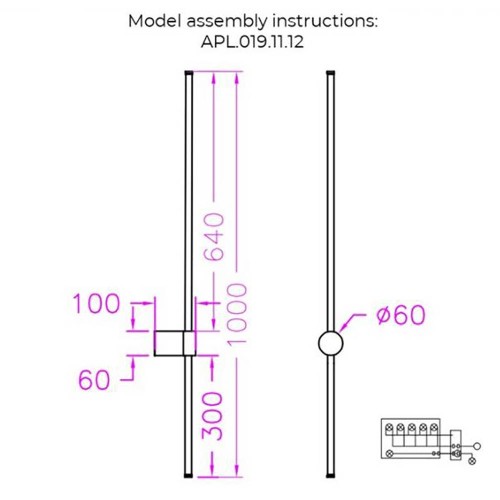 Настенный светильник Aployt Merian APL.019.11.12