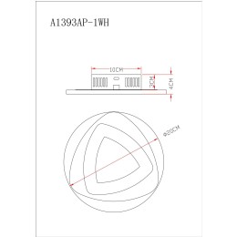Потолочный светильник ARTE Lamp A1393AP-1WH