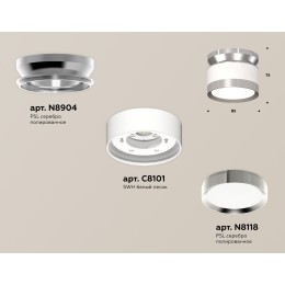 Потолочный светильник Ambrella Light Techno Spot XS8101055 (N8904, C8101, N8118)