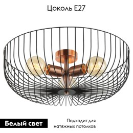 Потолочная люстра Lussole LOFT BROOKS GRLSP-8250