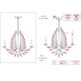 Подвесная люстра Favourite Feerie 1932-9P