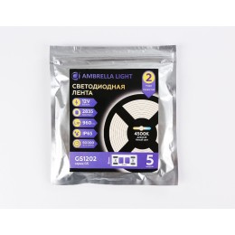 Светодиодная лента Ambrella Light LED Strip 12В 2835 9,6Вт/м 4500K 5м IP65 GS1202