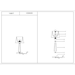 Настольная лампа Newport 11401/T М0061838