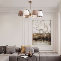 Люстра на штанге Eurosvet Ozark 60149/8 латунь Smart a064981