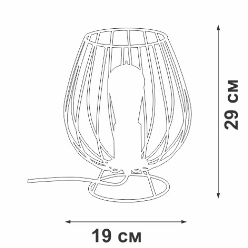 Настольная лампа Vitaluce V4296-0/1L