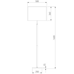 Торшер Eurosvet Notturno 01163/1 латунь a065670