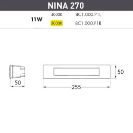 Уличный светодиодный светильник Fumagalli Nina 8C1.000.000.AYP1L