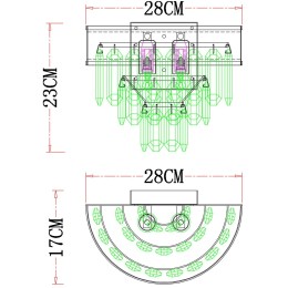 Бра Arte Lamp Diadem A1002AP-2CC
