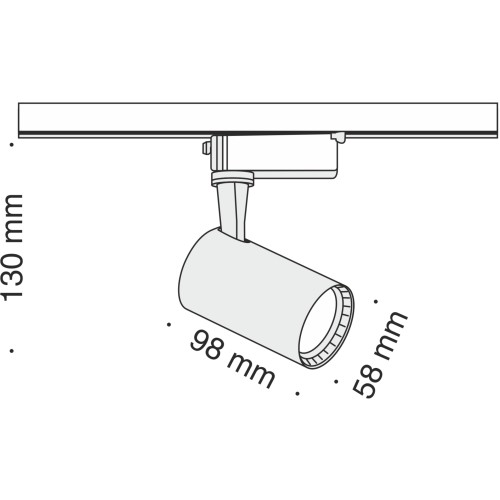 Трековый светодиодный светильник Maytoni Track TR003-1-6W3K-B