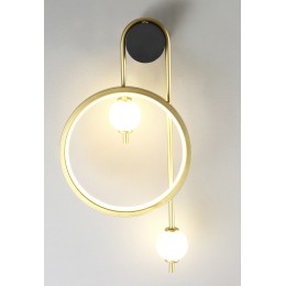 Бра Crystal lux RODRIGO AP20W LED BLACK/GOLD