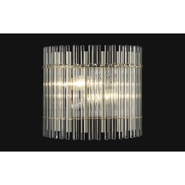 Настенный светильник Crystal Lux AURELIO AP2 GOLD+CHROME/TRANSPARENT