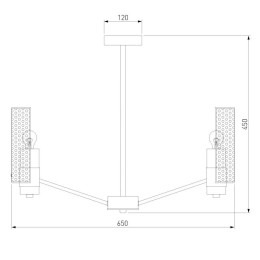 Люстра на штанге Eurosvet Grino 70139/6 латунь