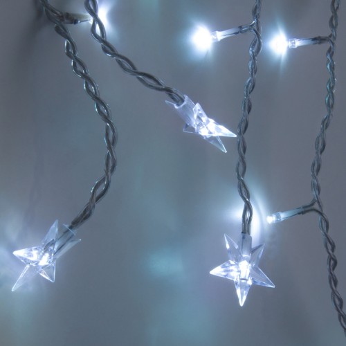 Гирлянда бахрома Eurosvet 100-002 белый 1,8*0,5м IP20