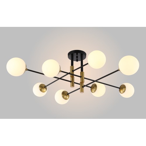 Потолочная люстра Crystal Lux Fidel FIDEL PL8 BLACK