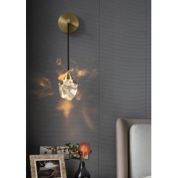 Бра DeLight Collection Crystal rock II 9701W brass