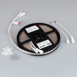 Светодиодная лента герметичная Arlight SPI-P-B60-12mm 5V RGB-PX1-BPT (12 W/m, IP66, 5060, 5m) 041167