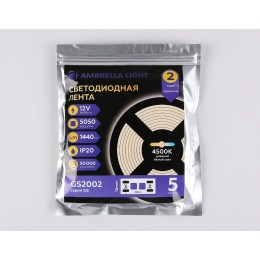 Светодиодная лента Ambrella Light LED Strip 12В 5050 14,4Вт/м 4500K 5м IP20 GS2002