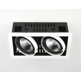 Встраиваемый светильник Ambrella Light T812 BK/CH 2*12W 4200K