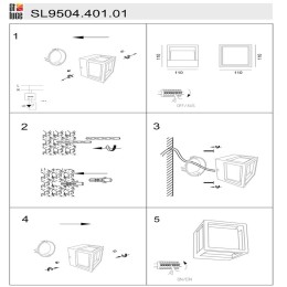 Уличный настенный светильник ST Luce Alceno SL9504.401.01