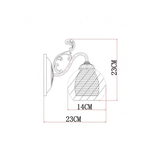 Бра Arte Lamp A7062AP-1AB