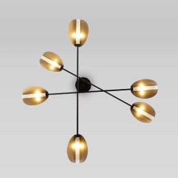Потолочная люстра Eurosvet Grazia 70148/6 черный/золото Smart a062042