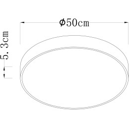 Потолочный светодиодный светильник Arte Lamp Arena A2672PL-1BK