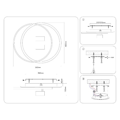 Потолочная люстра Ambrella Light Comfort LineTech FL51391