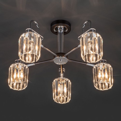 Люстра на штанге Eurosvet 70090/5 графит Smart a045141