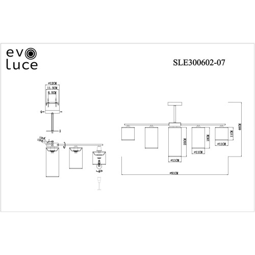 Люстра на штанге ST Luce Essenza SLE300602-07