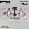 Потолочная люстра Eurosvet Amado 70115/6 черный