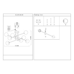 Потолочная люстра ST LUCE LIMANO SL1203.402.08