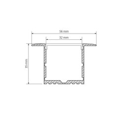 Профиль Arlight ARH-POWER-F-W35-2000 ANOD 016139