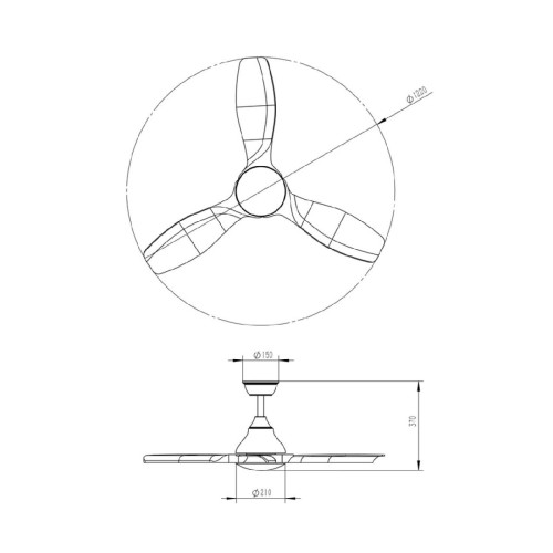 Люстра-вентилятор Sonex Storm 7702/24L