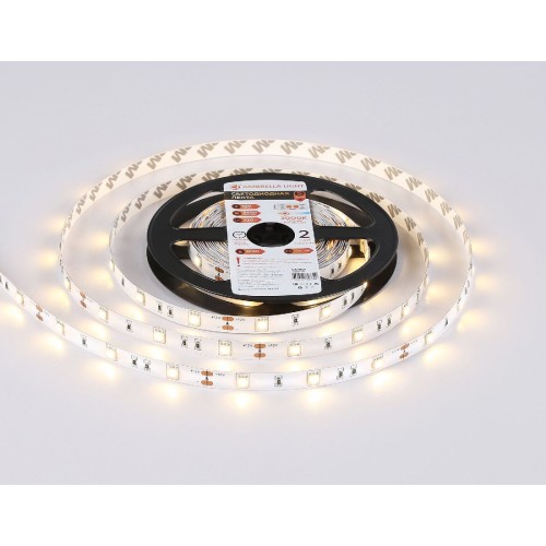 Светодиодная лента Ambrella Light LED Strip 12В 5050 7,2Вт/м 3000K 5м IP20 GS1801