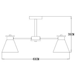 Люстра на штанге Arte Lamp Tyler A1031PL-5WH