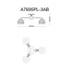 Потолочная люстра Arte Lamp Malina A7695PL-3AB