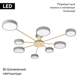 Потолочная люстра Loft IT Sunrise 10316/8 Grey
