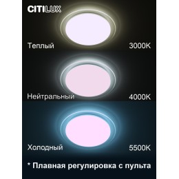 Потолочная люстра Citilux Спутник CL734330G