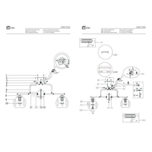 Потолочная люстра De Markt Альфа 324017505