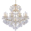 Подвесная люстра Crystal Lux Isabel SP11 Gold/Transparent