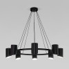 Подвесная люстра Eurosvet Splay 70147/8 черный Smart a062034