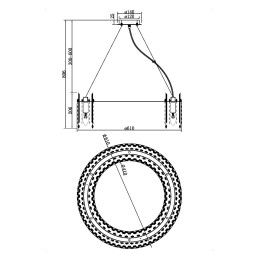 Подвесная люстра Maytoni Rocio MOD036PL-12N