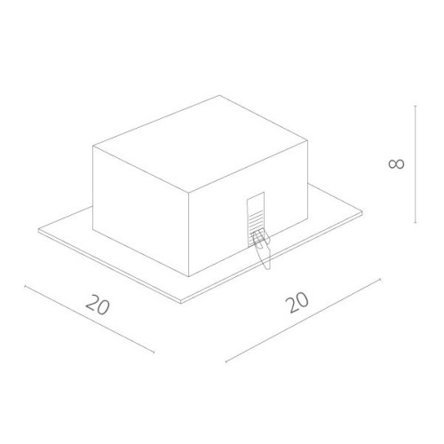 Встраиваемый светильник Arte Lamp Cardani Semplice A5949PL-1GY