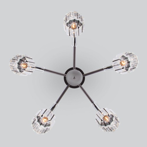 Люстра на штанге Eurosvet 70090/5 графит Smart a045141