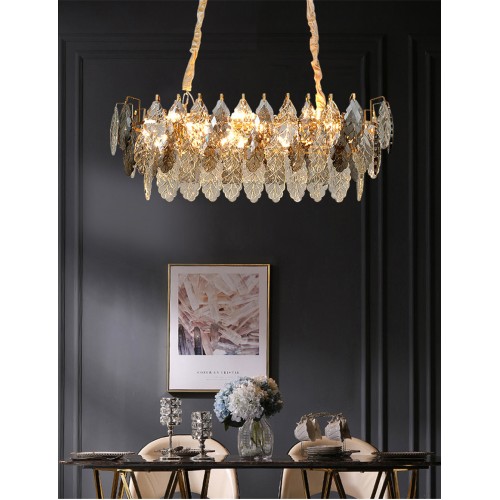 Подвесная люстра Delight Collection D8011P/L-800 gold/smoky