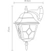 Уличный настенный светильник Arte Lamp Bremen A1012AL-1BN
