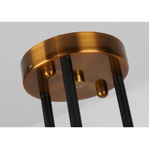 Люстра на штанге Delight Collection Bistro Globe 9389P/6 black/gold