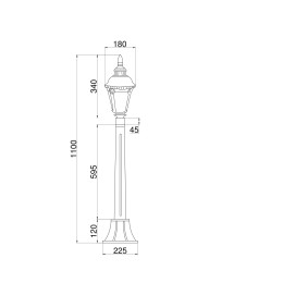 Ландшафтный светильник Maytoni Goiri O028FL-01BZ