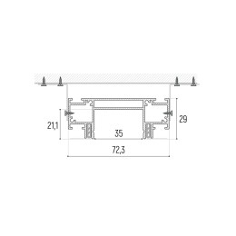 Интрудер для встраивания однофазного трека Novotech 135192